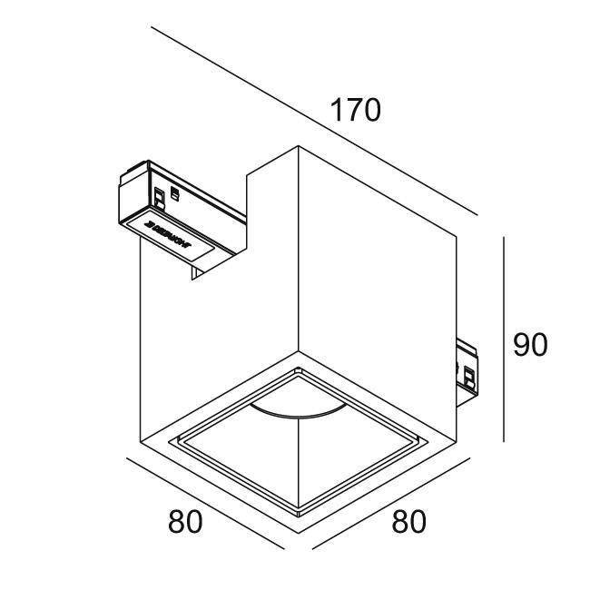 Afbeeldingen van M26L - BOXY L 92733 MDL B-FG IP20 LED - 2700K - CRI90 - 33°