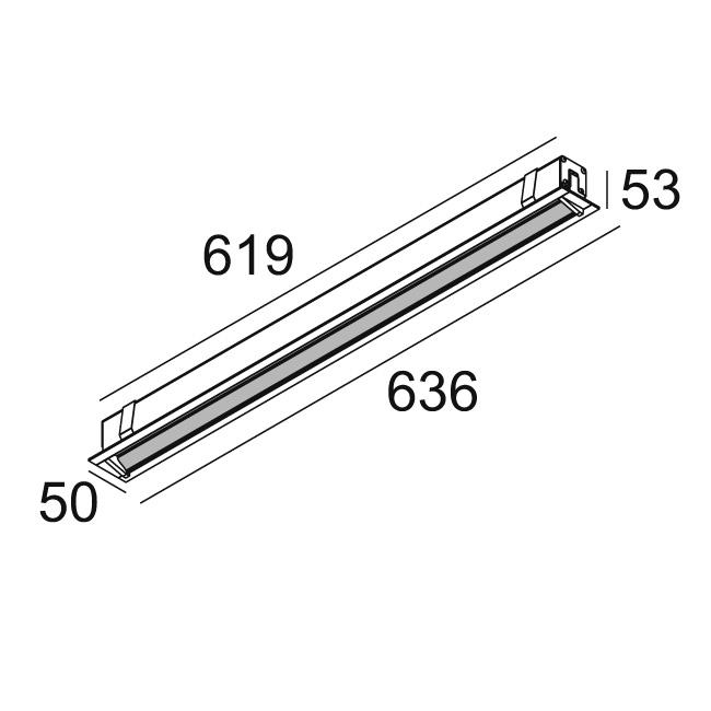 Afbeeldingen van DOT.COM L WALLWASH 06 ST 927 HO W-B IP43/20-20/20 LED - 2700K - CRI90