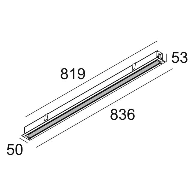 Afbeeldingen van DOT.COM L WALLWASH 08 ST 927 HO W-B IP43/20-20/20 LED - 2700K - CRI90