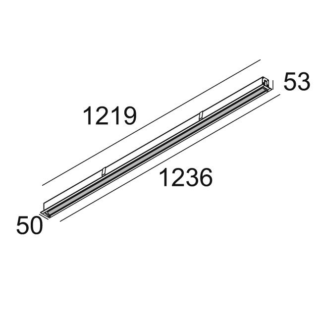 Afbeeldingen van DOT.COM L WALLWASH 12 ST 927 HO W-B IP43/20-20/20 LED - 2700K - CRI90