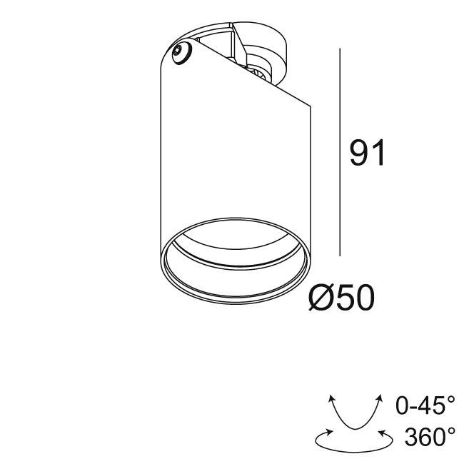 Afbeeldingen van PUT S6 MAGNETIC 92740 IP20 LED - 2700K - CRI90 - 46°