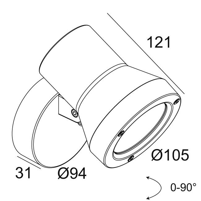 Afbeeldingen van KIX II 930 A IP65 LED - 3000K - CRI90 - 120°