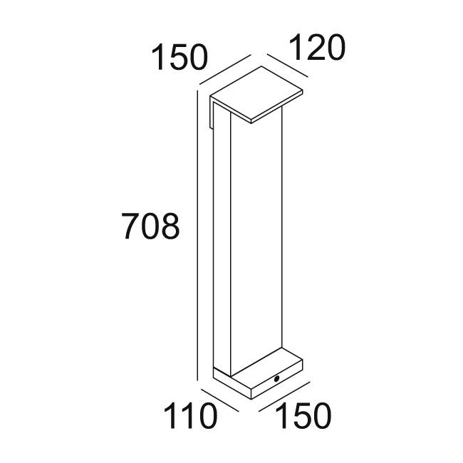 Afbeeldingen van OBLIX F 70 930 N IP55 LED - 3000K - CRI90