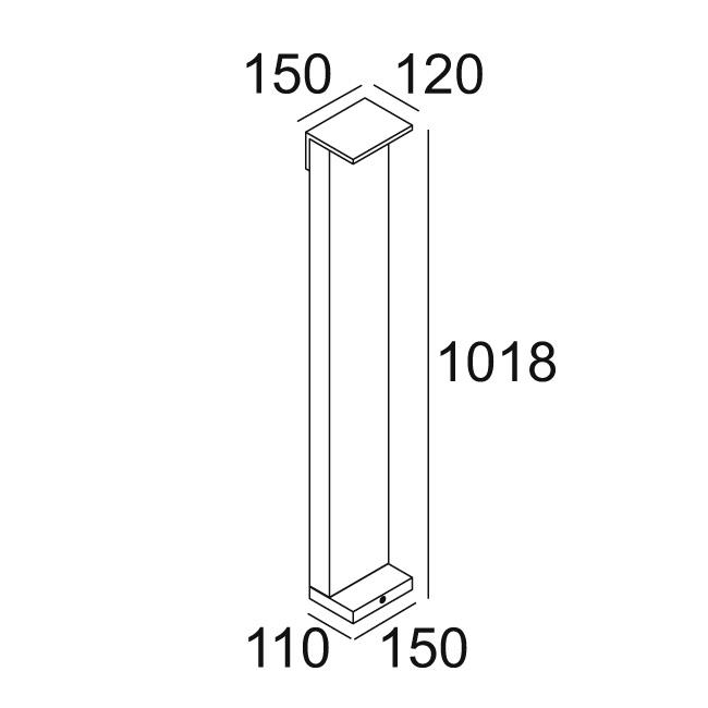 Afbeeldingen van OBLIX F 100 930 A IP55 LED - 3000K - CRI90