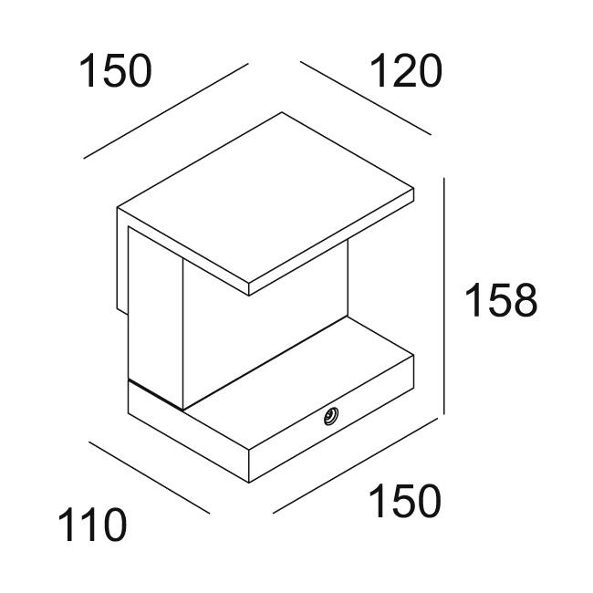 Afbeeldingen van OBLIX F 15 930 N IP55 LED - 3000K - CRI90