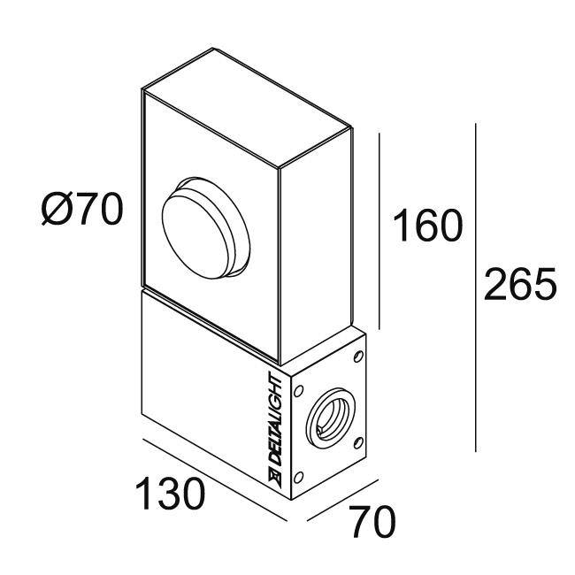 Afbeeldingen van POLESANO CAMERA HEAD A-B IP66