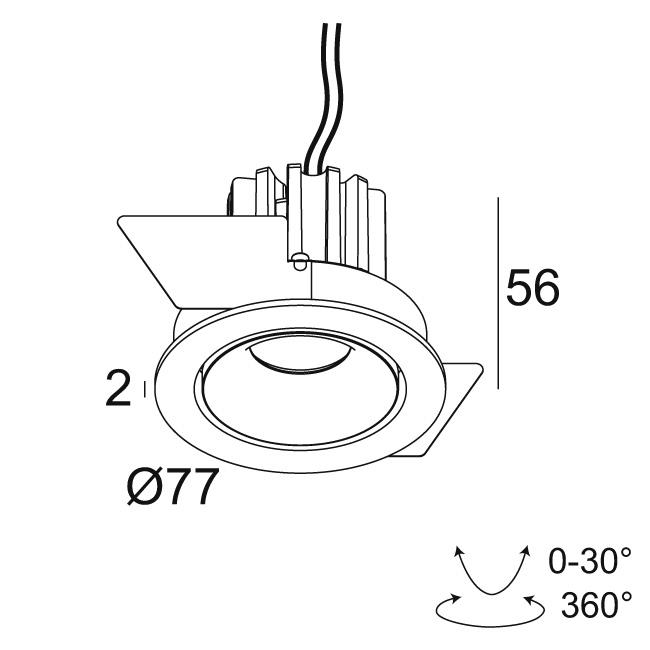 Afbeeldingen van MINI REO II OK 92718 B IP20 LED - 2700K - CRI90 - 18°