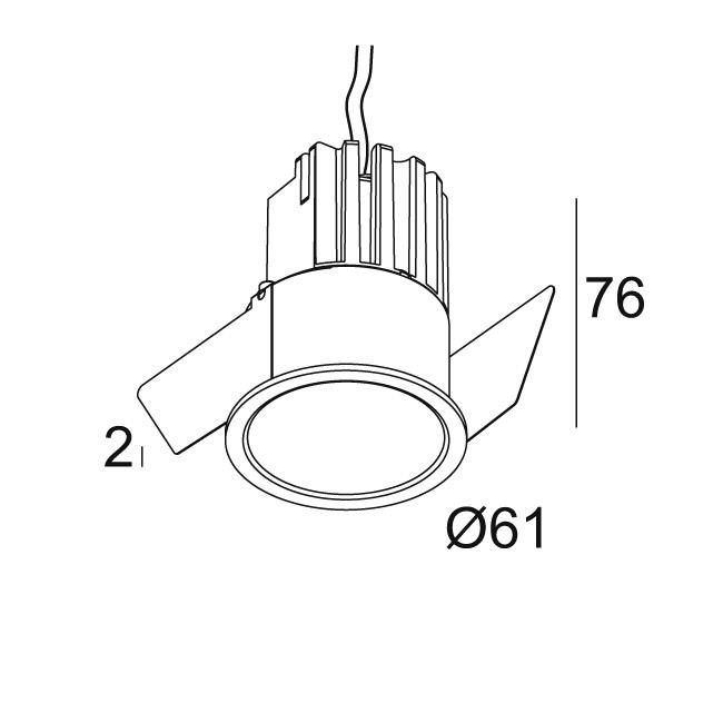 Afbeeldingen van MINI DEEP RINGO II 92718 FBR IP20 LED - 2700K - CRI90 - 18°