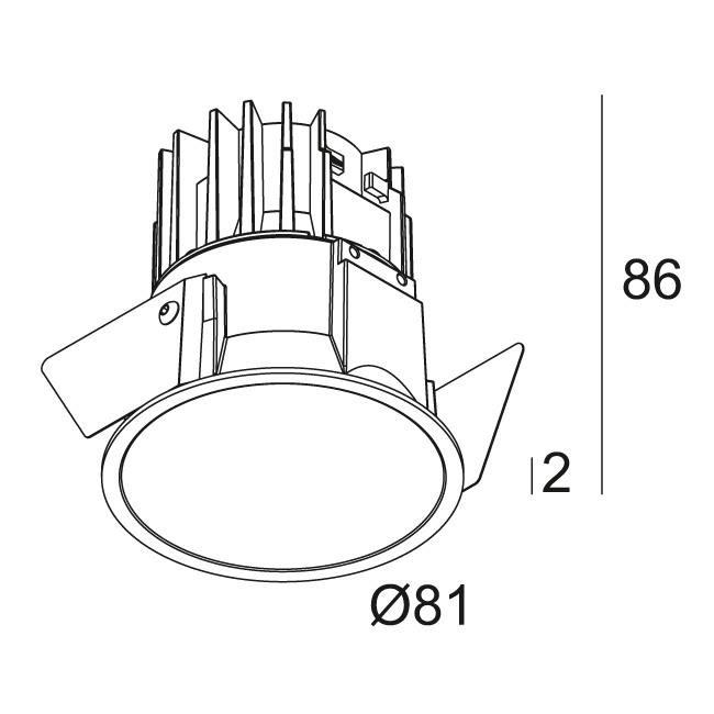 Afbeeldingen van DEEP RINGO X 92733 B IP65 LED - 2700K - CRI90 - 33°