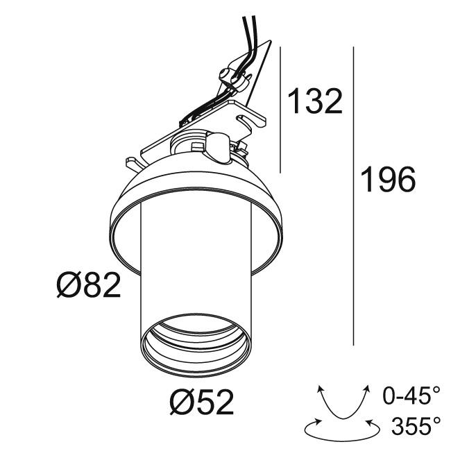 Afbeeldingen van SPY 52 TRIMLESS 93020 B IP20 LED - 3000K - CRI90 - 20°