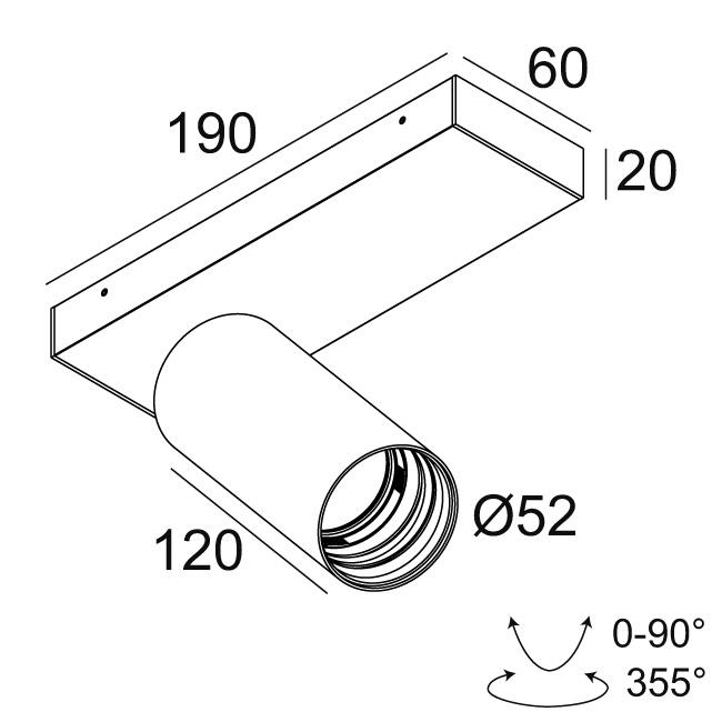 Afbeeldingen van SPY 52 ON 1 92745 DIM8 B-B IP20 LED - 2700K - CRI90 - 45°