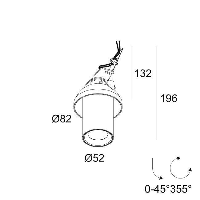 Afbeeldingen van SPY 52 FOCUS TRIMLESS 927 B IP20 LED - 2700K - CRI90 - 2646°