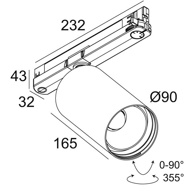 Afbeeldingen van SPY 90 92718 ADM B IP20 LED - 2700K - CRI90 - 18°