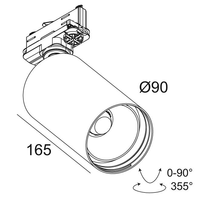 Afbeeldingen van SPY 90 92730 ADM DIM1 W IP20 LED - 2700K - CRI90 - 30°