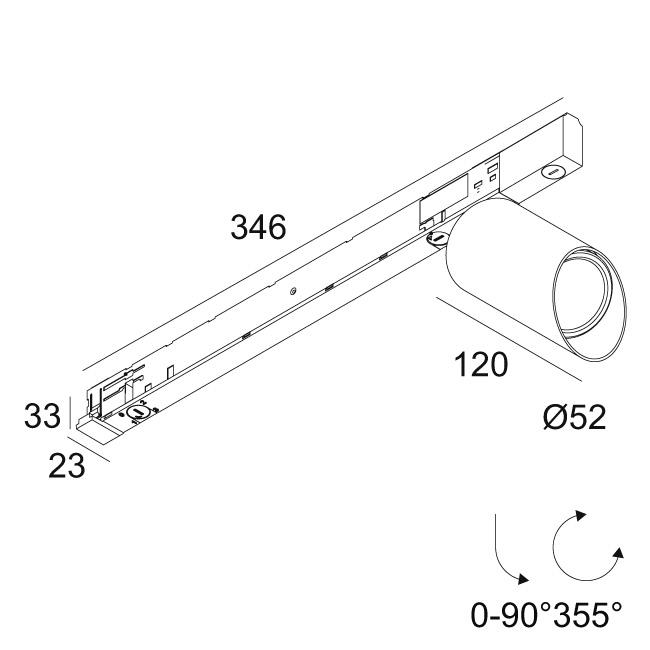 Afbeeldingen van SPY 52 WALLWASH 927 ADM SLIM DIM5 W IP20 LED - 2700K - CRI90