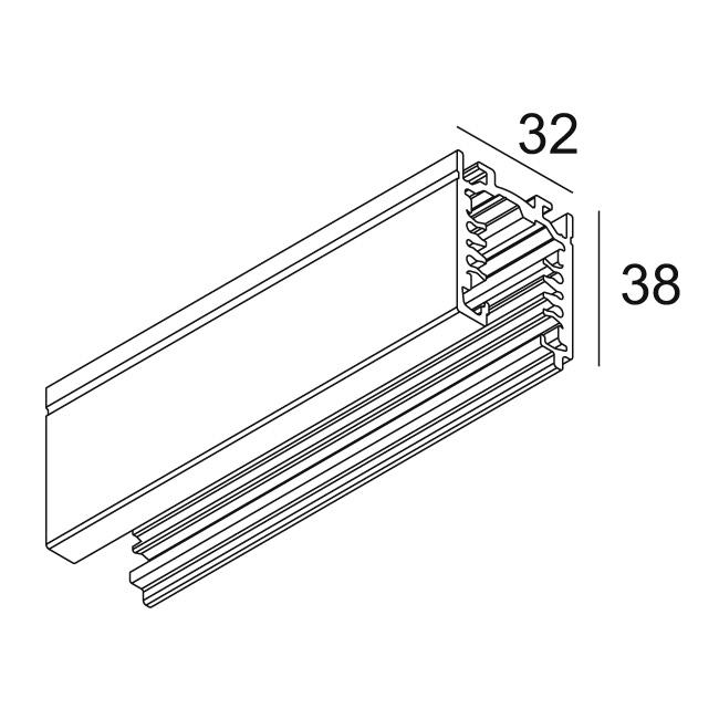 Afbeeldingen van TRACK 3F DIM ON 3m B IP20