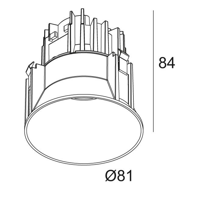 Afbeeldingen van DEEP RINGO TRIMLESS LED 92733 GC IP23/20 LED - 2700K - CRI90 - 33°