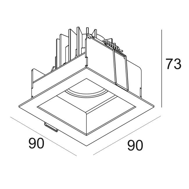 Afbeeldingen van CARREE X LED 92733-65 S1 A IP65 LED - 2700K - CRI90 - 33°