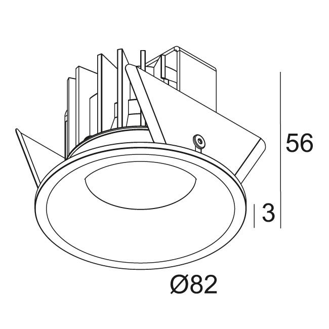 Afbeeldingen van REO X 92733 S2 W IP44/20-22/20 LED - 2700K - CRI90 - 33°