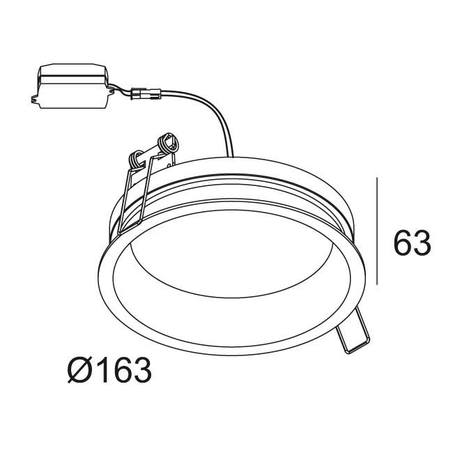 Afbeeldingen van DIRO SBL M 82 B IP43/20 LED - 2700K - CRI80