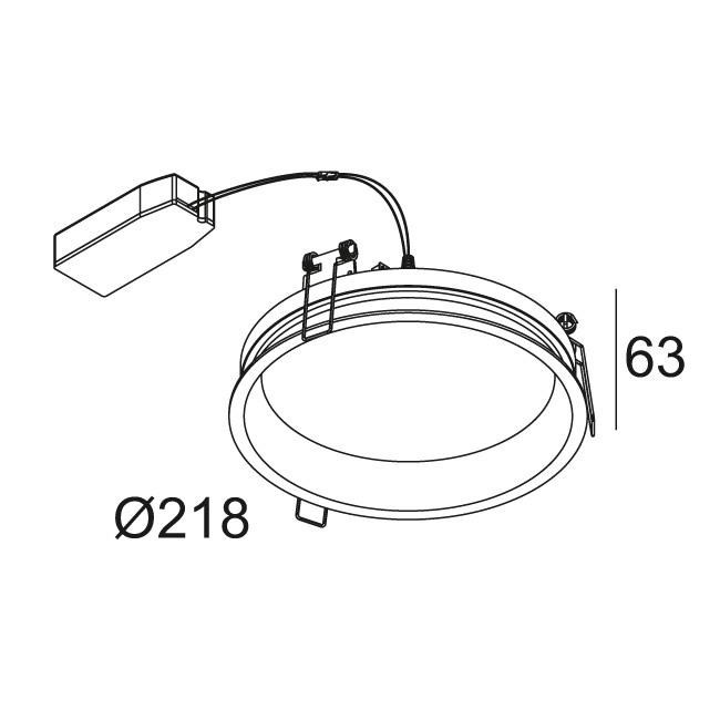 Afbeeldingen van DIRO SBL L 82 B IP43/20 LED - 2700K - CRI80