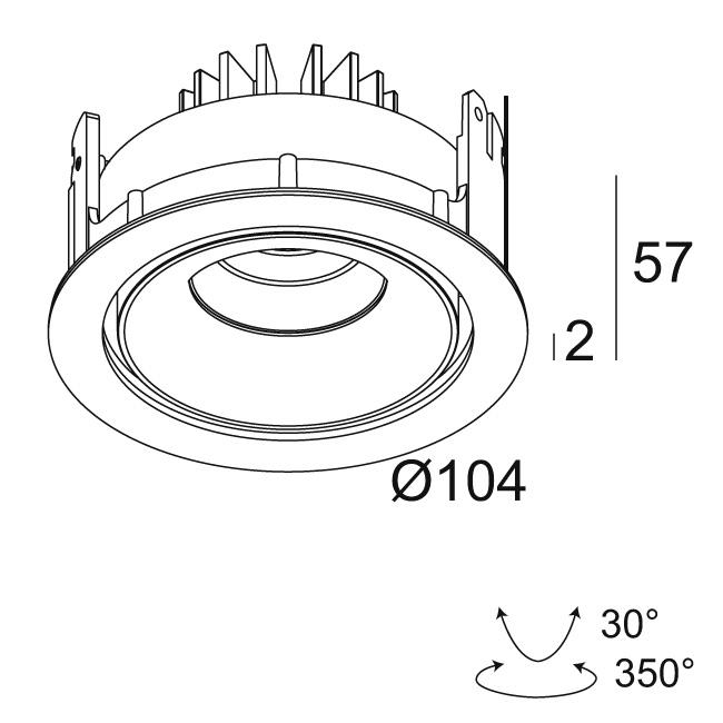 Afbeeldingen van REO OK 92733 S2 B IP23/20-20/20 LED - 2700K - CRI90 - 33°