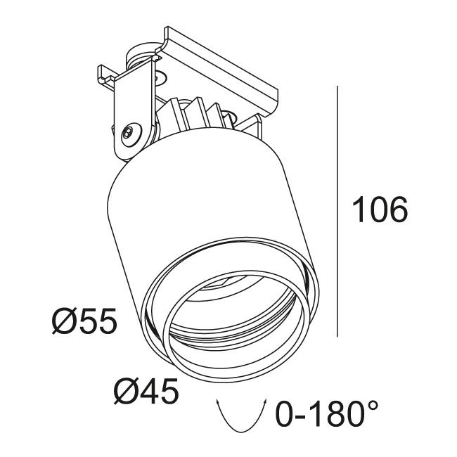 Afbeeldingen van PUT LED MAGNETIC 92706 IP20 LED - 2700K - CRI90 - 6°