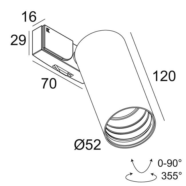 Afbeeldingen van SUPERLOOP-SPY 52 92720 MDL B IP20 LED - 2700K - CRI90 - 20°