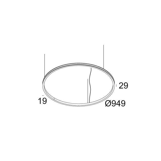 Afbeeldingen van SUPERLOOP SLIM OUT 90 SBL 930 B IP20 LED - 3000K - CRI90