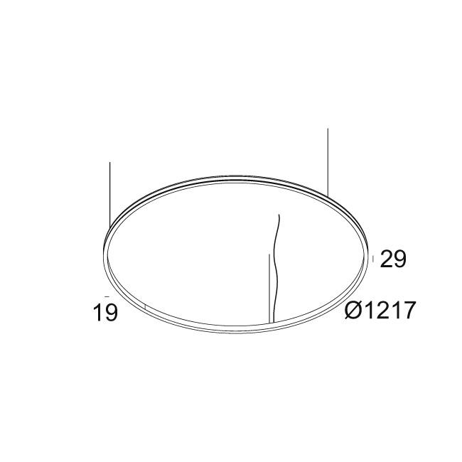 Afbeeldingen van SUPERLOOP SLIM OUT 120 SBL 930 GC IP20 LED - 3000K - CRI90