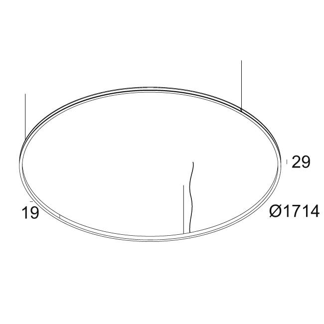 Afbeeldingen van SUPERLOOP SLIM OUT 170 SBL 930 FG IP20 LED - 3000K - CRI90