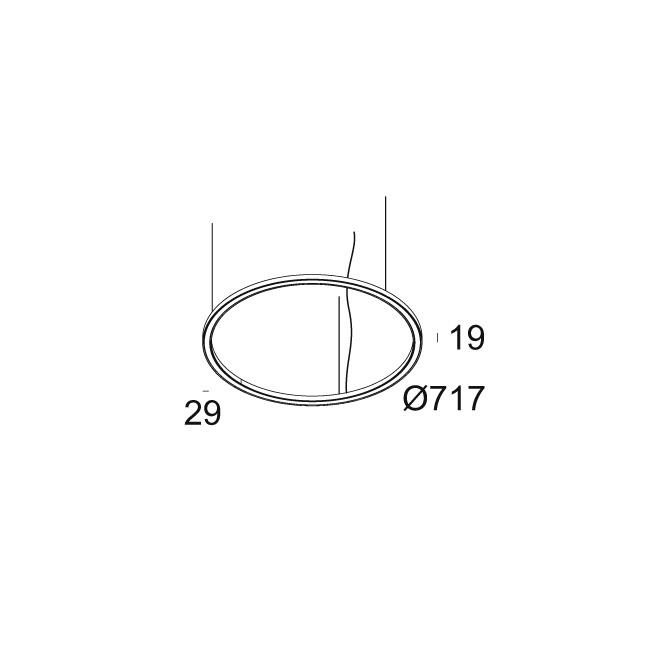 Afbeeldingen van SUPERLOOP SLIM DOWN 70 SBL 930 B IP20 LED - 3000K - CRI90