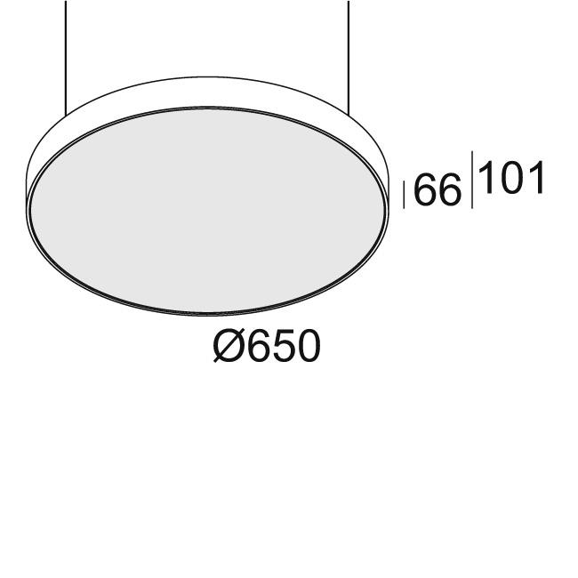 Afbeeldingen van SUPERNOVA FLAT 65 DOWN-UP 930 DIM1 W IP20 LED - 3000K - CRI90