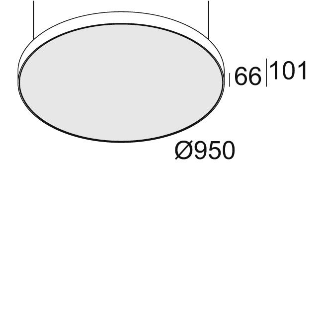 Afbeeldingen van SUPERNOVA FLAT 95 DOWN-UP 930 B IP20 LED - 3000K - CRI90