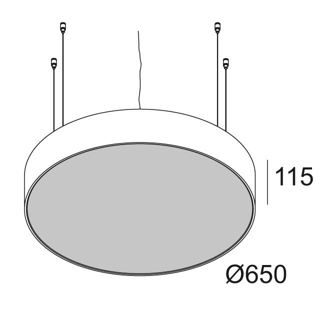 Afbeeldingen van SUPERNOVA LINE 65 DOWN-UP 930 B IP20 LED - 3000K - CRI90