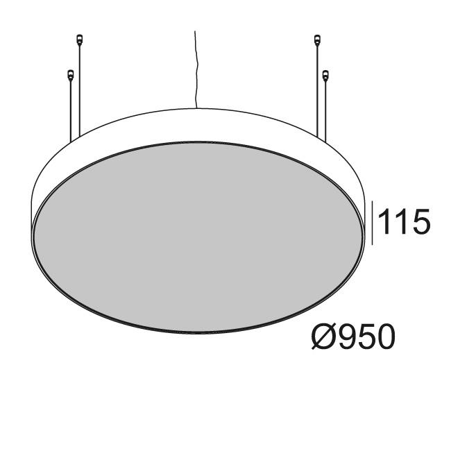 Afbeeldingen van SUPERNOVA LINE 95 DOWN-UP 930 B IP20 LED - 3000K - CRI90