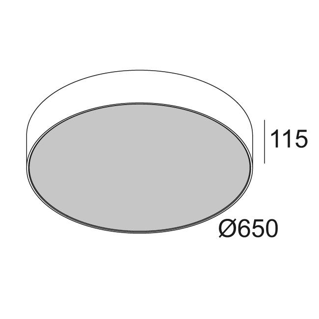 Afbeeldingen van SUPERNOVA LINE 65 930 DIM1 B IP20 LED - 3000K - CRI90