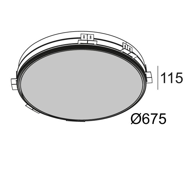 Afbeeldingen van SUPERNOVA LINE 65 TRIMLESS 930 IP20 LED - 3000K - CRI90