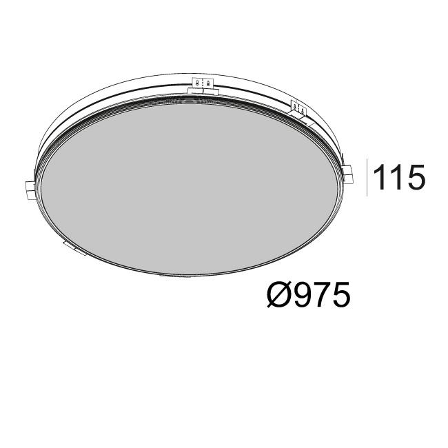 Afbeeldingen van SUPERNOVA LINE 95 TRIMLESS 930 DIM1 IP20 LED - 3000K - CRI90