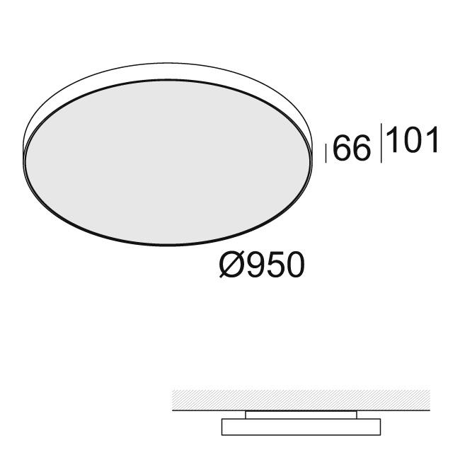 Afbeeldingen van SUPERNOVA FLAT 95 930 B IP20 LED - 3000K - CRI90