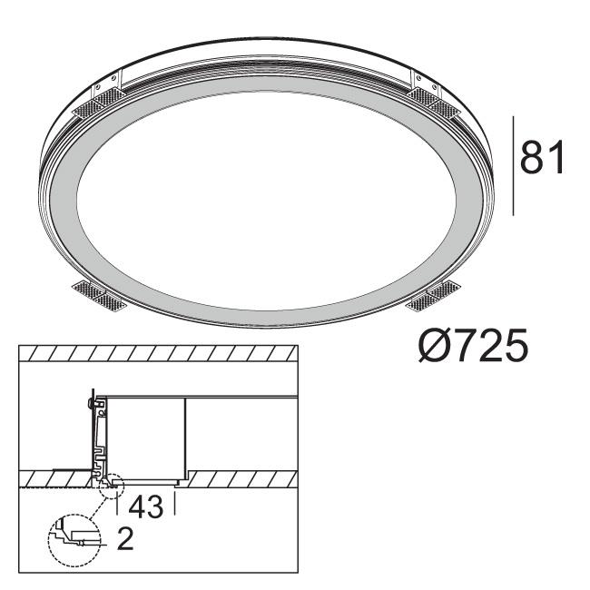 Afbeeldingen van SUPER-OH! 70 SBL TRIMLESS 930 DIM1 IP20 LED - 3000K - CRI90