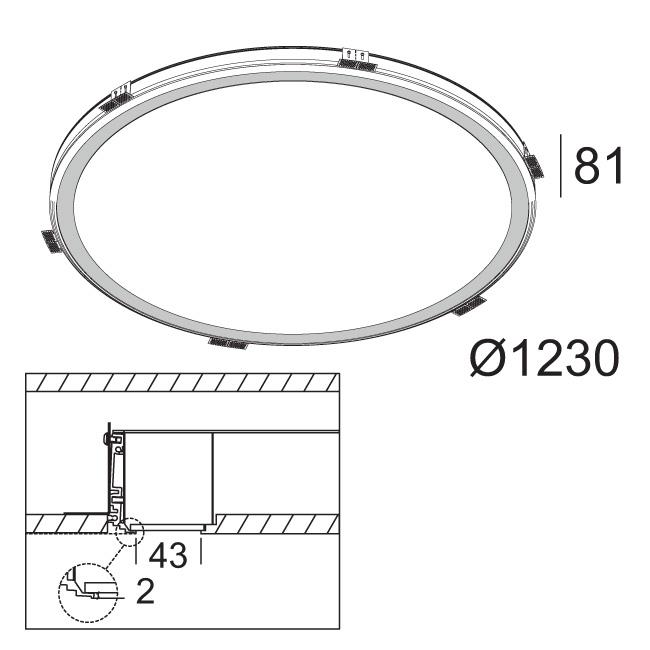 Afbeeldingen van SUPER-OH! 120 SBL TRIMLESS 930 DIM5 IP20 LED - 3000K - CRI90