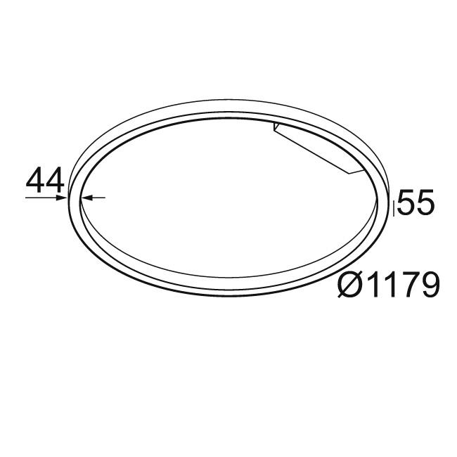 Afbeeldingen van SUPER-OH! SLIM 120 SBL DOWN 930 DIM4 B IP20 LED - 3000K - CRI90