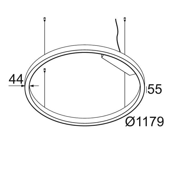 Afbeeldingen van SUPER-OH! SLIM 120 C SBL DOWN-UP 930 B IP20 LED - 3000K - CRI90