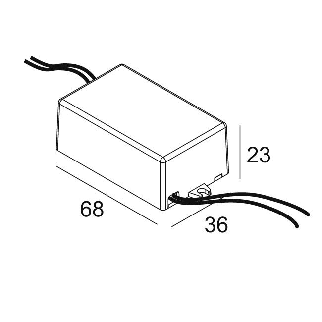 Afbeeldingen van LED POWER SUPPLY 700mA / 15W DIM8 IP44