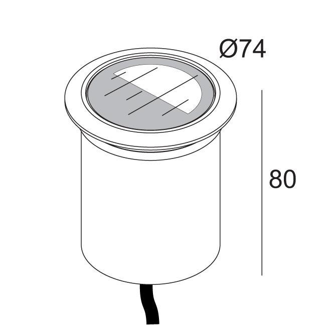 Afbeeldingen van LOGIC 60 R A MOON 93020 ANO IP67 LED - 3000K - CRI90 - 20°