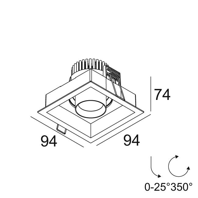 Afbeeldingen van VARO S OK 92745 B IP20 LED - 2700K - CRI90 - 45°