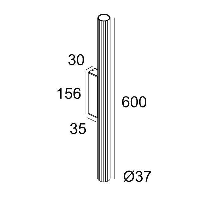 Afbeeldingen van HEDRA 39 W 60 DOWN-UP 92713 BBR-B IP20 LED - 2700K - CRI90 - 13°