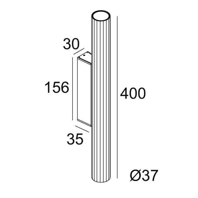 Afbeeldingen van HEDRA 39 W 40 DOWN-UP 93013 GC-B IP20 LED - 3000K - CRI90 - 13°