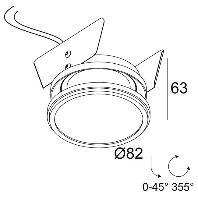 Afbeeldingen van HALOSCAN ST HP 93021 B IP20 LED - 3000K - CRI90 - 21°